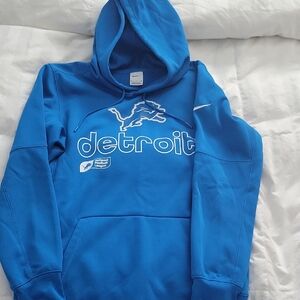Nike Blue Detroit Lions Pullover Hoodie